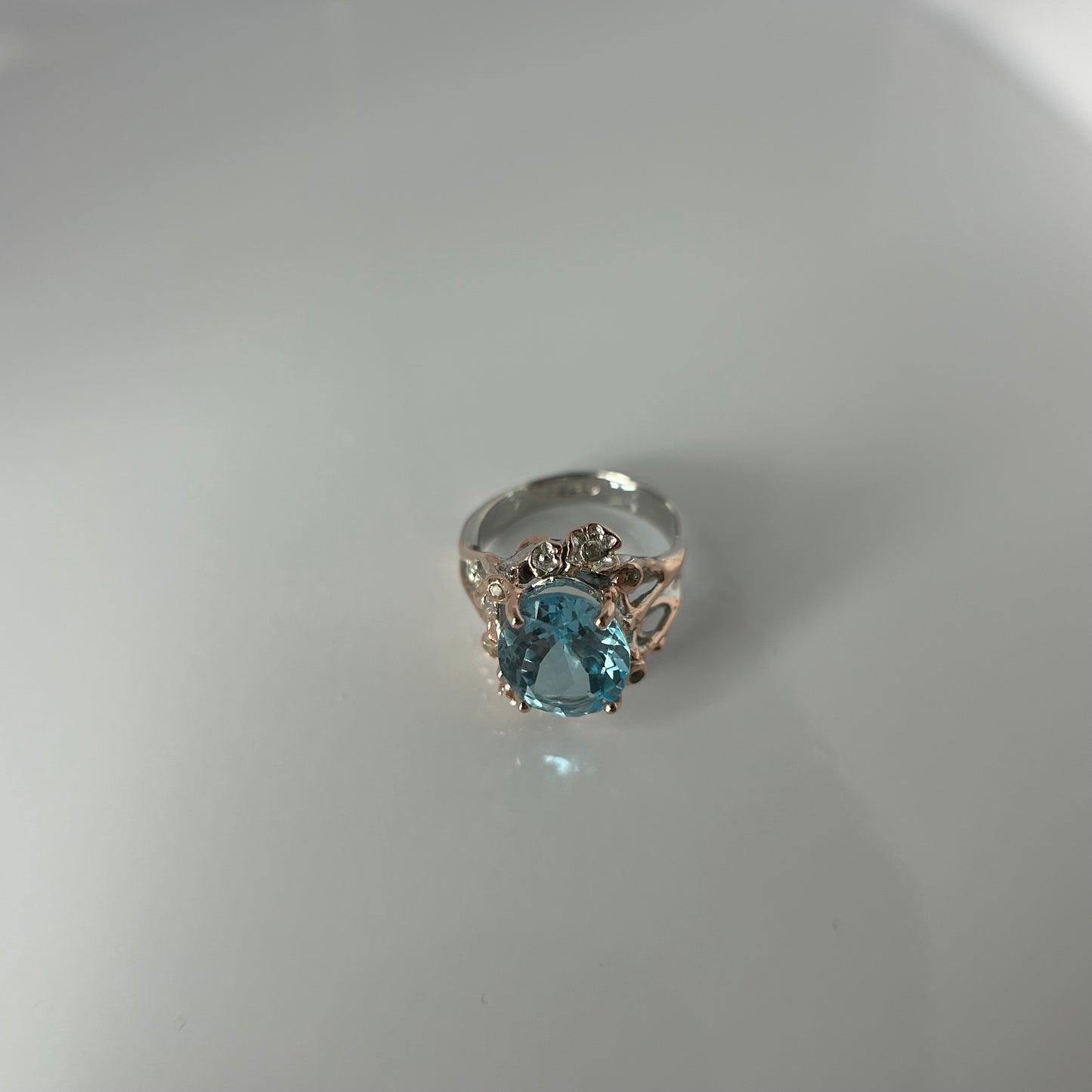 Majestic blue Topaz ring