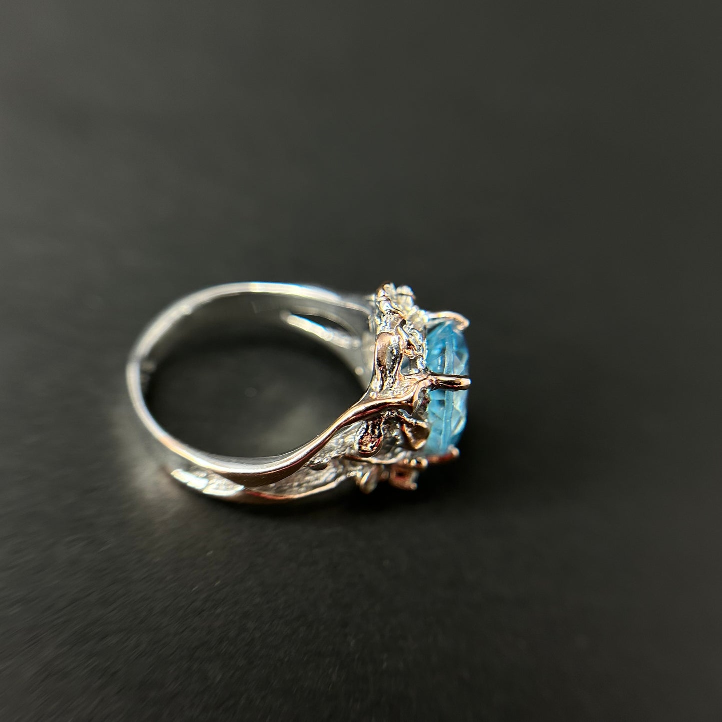 Majestic blue Topaz ring