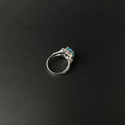 Majestic blue Topaz ring